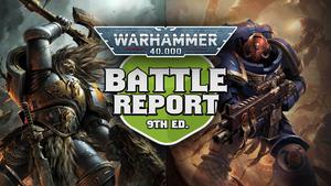 Black Templars vs Space Wolves Warhammer 40k Battle Report Ep 156