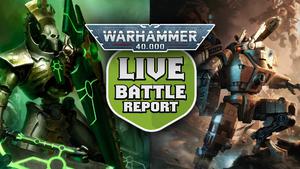 Necrons vs T'au LIVE Warhammer 40k LIVE Battle Report