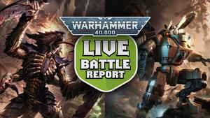 Tyranids vs T'au LIVE Warhammer 40k Battle Report