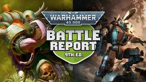 Tau vs Death Guard Warhammer 40k 9th Edition Battle Report Ep 195