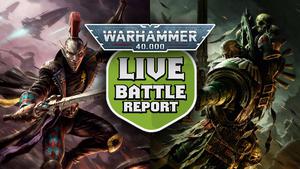 Harlequins vs Dark Angels Warhammer 40k Live Battle Report