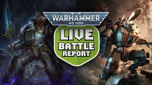 Grey Knights vs T'au Warhammer 40k Live Battle Report