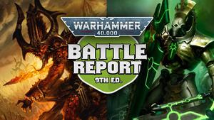Daemons of Chaos vs Necrons Warhammer 40k 9th Edition Battle Report Ep 251