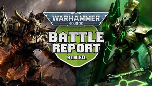 Orks vs Necrons Warhammer 40k Battle Report Ep 259