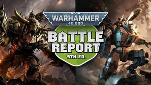 Orks vs Tau Warahmmer 40k Battle Report Ep 316