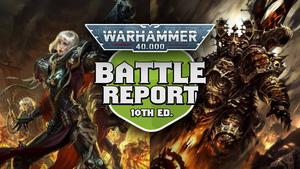 Adepta Sororitas vs Chaos Space Marines Warhammer 40k 10th Edition Battle Report Ep 73