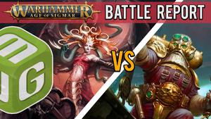 Daughters of Khaine vs Kharadron Overlords Age of Sigmar 3rd Edition Battle Report Ep 202