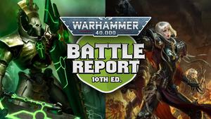 Necrons vs Adeptus Sororitas Warhammer 40k 10th Edition Battle Report Ep 100