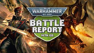 Deamons of Chaos vs Astra Militarum Warhammer 40k Battle Report Ep 106
